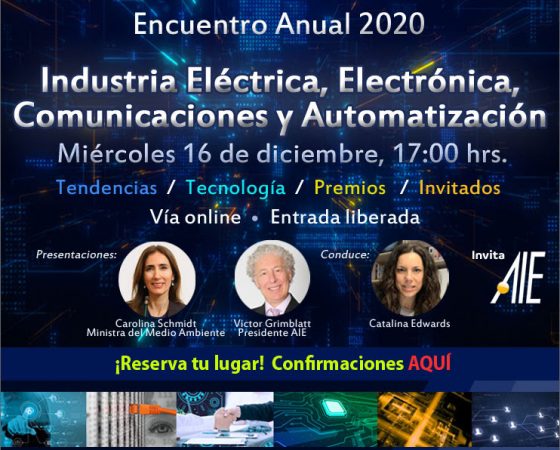 Encuentro Anual de la Industria Eléctrica, Electrónica, Comunicaciones y Automatización AIE 2020.