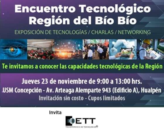 ETT confirma su participación en encuentro tecnológico región del Bío Bío